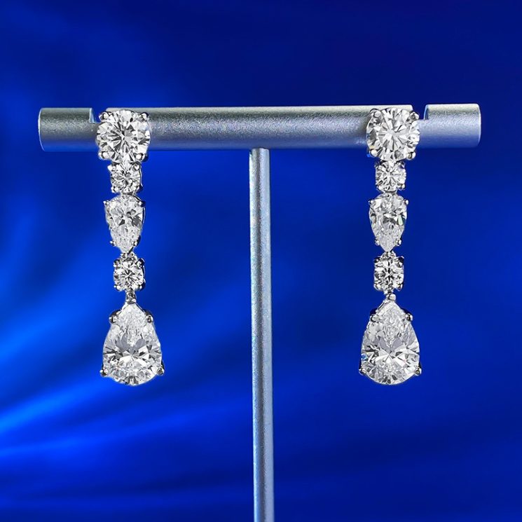 S925 Silver 8x12mm Evening Long Water Drop Earrings for Women – Elegant & Glamorous Design - Image 5