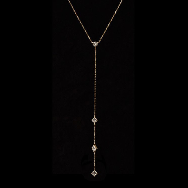 S925 Silver Simple Y-Shaped Tassel Stacked Clavicle Necklace for Women – Chic & Elegant Design - Image 2